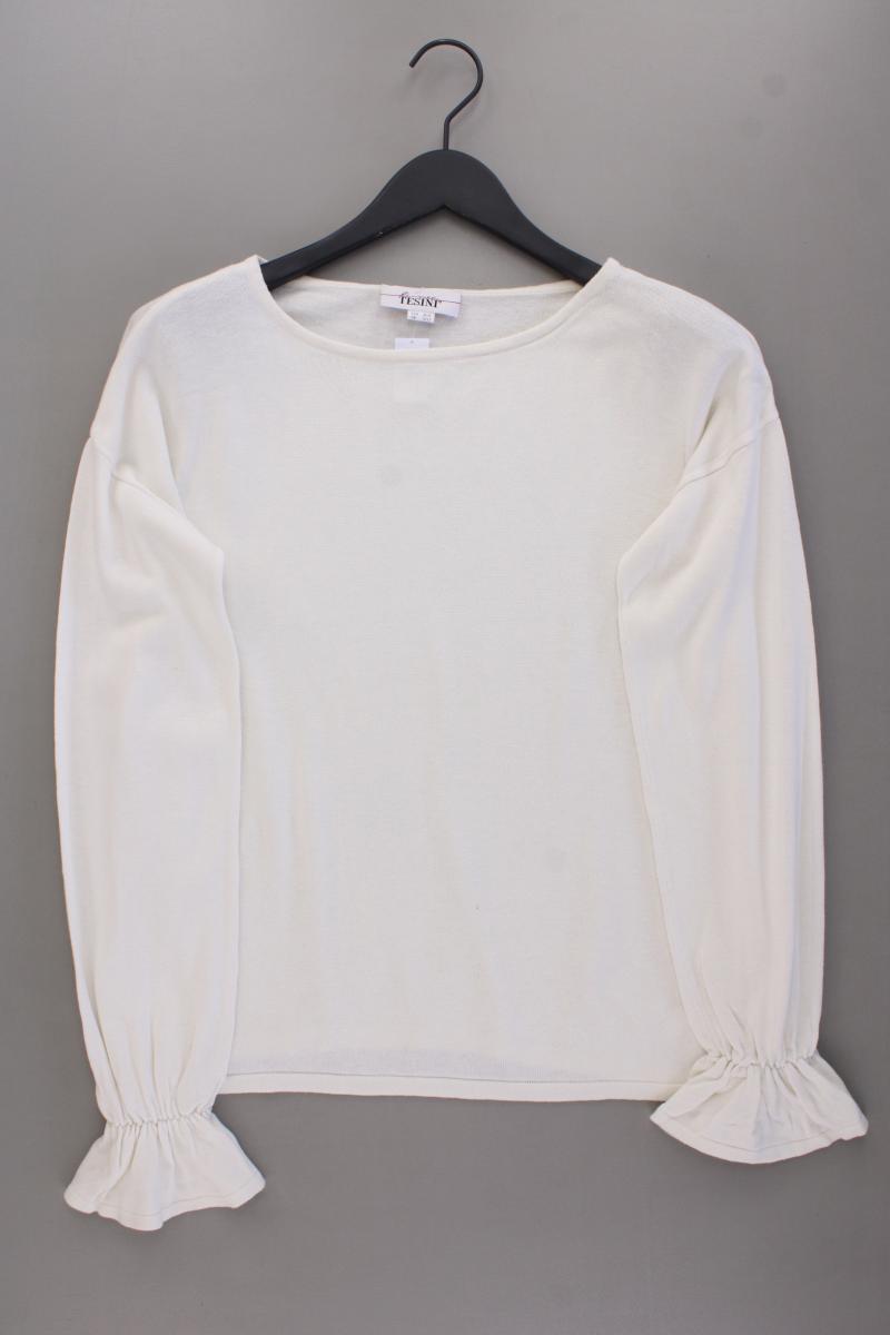 Linea Tesini Feinstrickpullover Gr. 36/38 creme aus Viskose