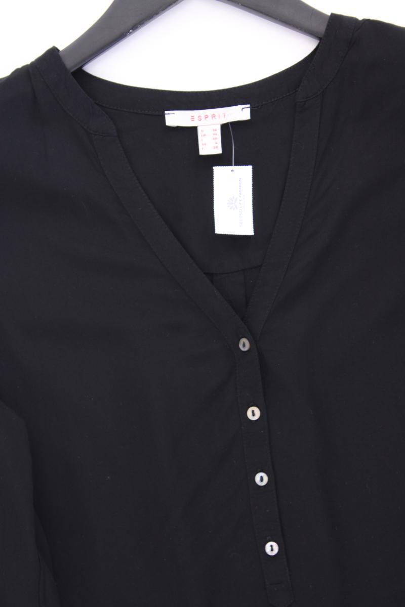 Esprit Langarmbluse Gr. 36 schwarz aus Viskose