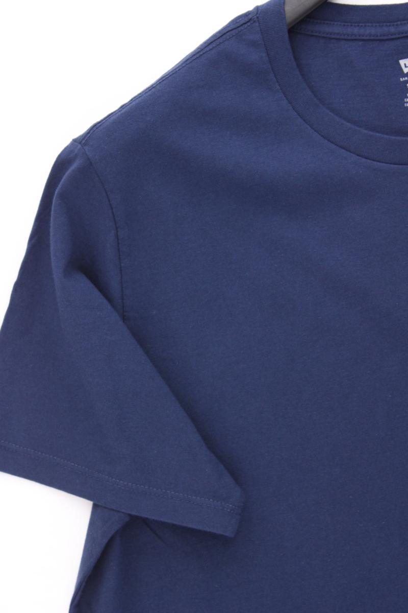 Levi's T-Shirt für Herren Gr. XL Kurzarm blau aus Baumwolle