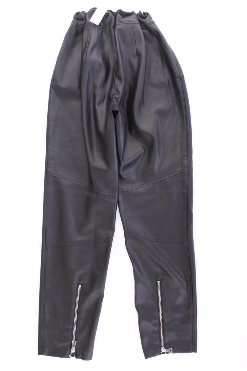 Zara Kunstlederhose Gr. 38 neuwertig schwarz aus Polyurethan