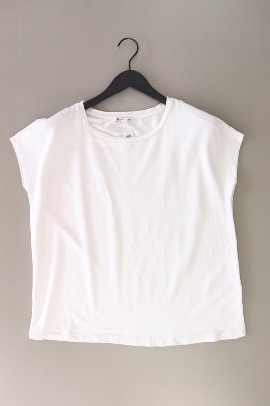 Street One T-Shirt Gr. 42 Kurzarm weiß aus Modal