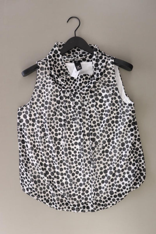 Best Connections Ärmellose Bluse Gr. 42 gepunktet schwarz aus Polyester
