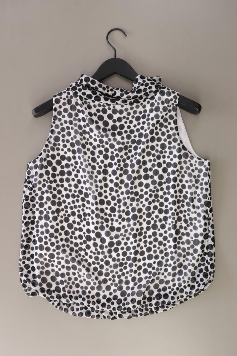 Best Connections Ärmellose Bluse Gr. 42 gepunktet schwarz aus Polyester