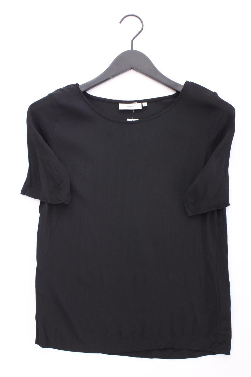 Minimum Kurzarmbluse Gr. 34 schwarz aus Viskose