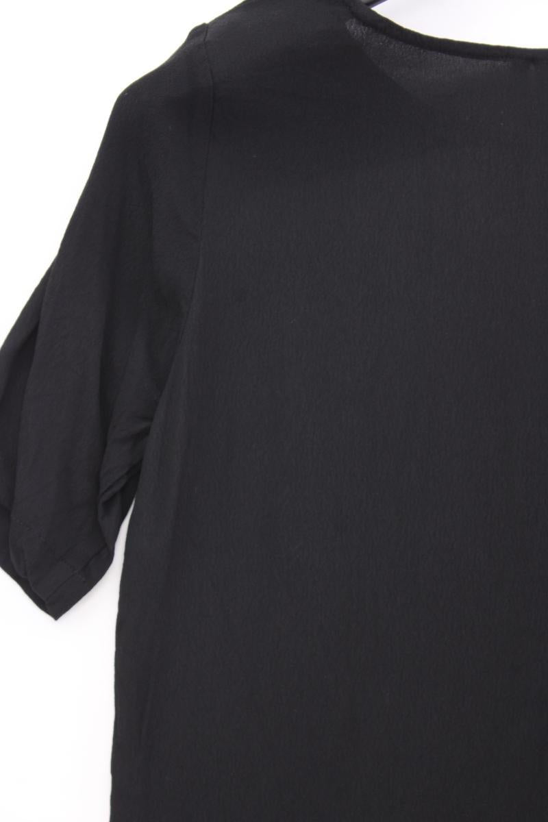 Minimum Kurzarmbluse Gr. 34 schwarz aus Viskose