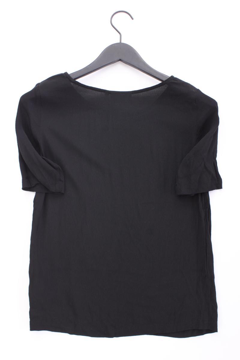 Minimum Kurzarmbluse Gr. 34 schwarz aus Viskose