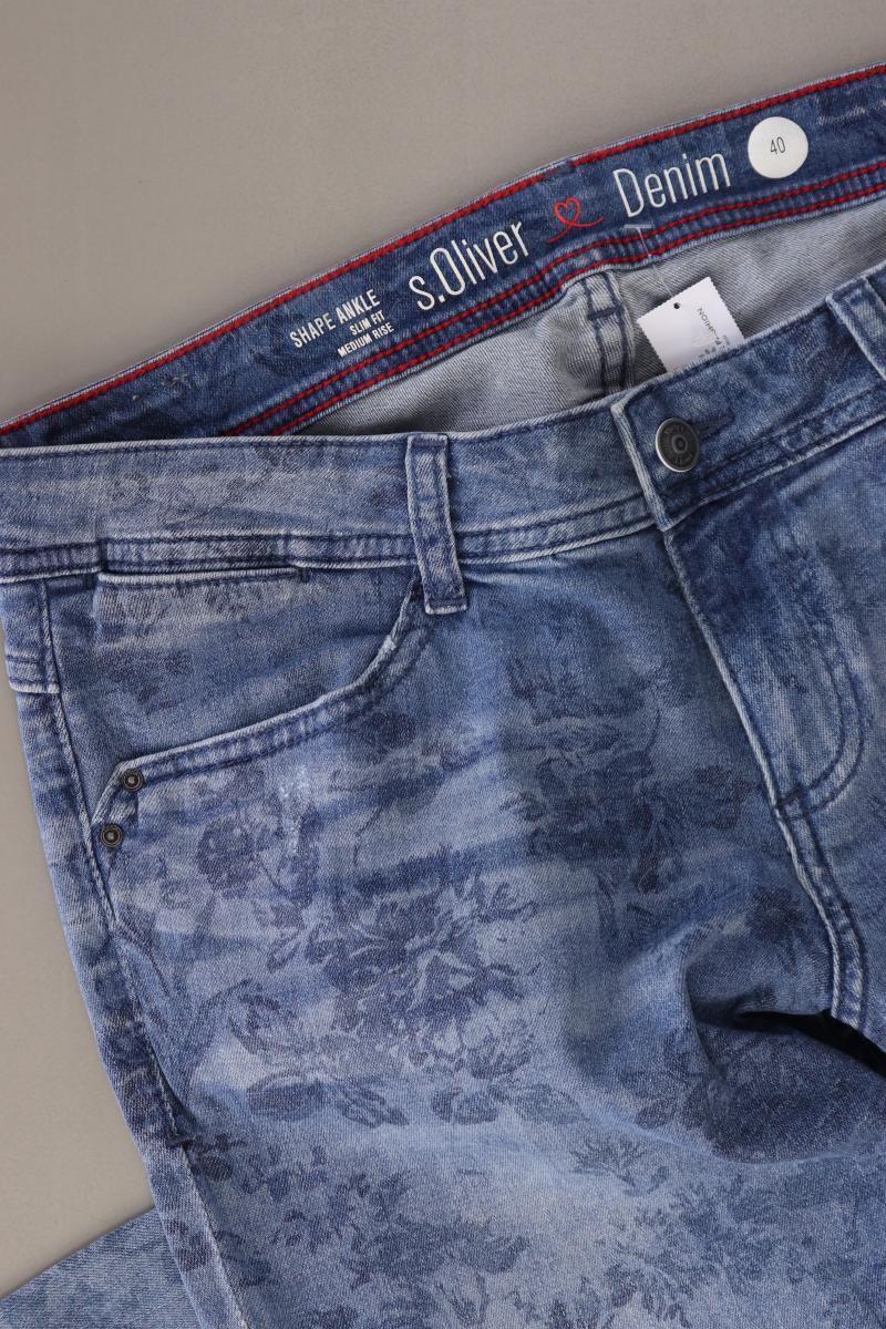 s.Oliver Straight Jeans Gr. 40 blau aus Baumwolle
