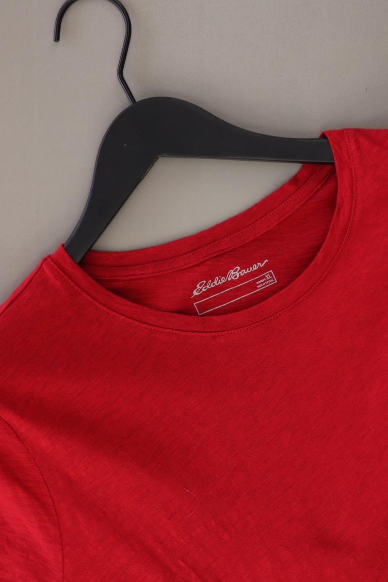 Eddie Bauer T-Shirt Gr. XL Kurzarm rot aus Baumwolle