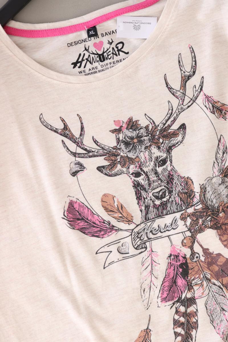 Hang Wear Printshirt Gr. XL Kurzarm creme aus Baumwolle