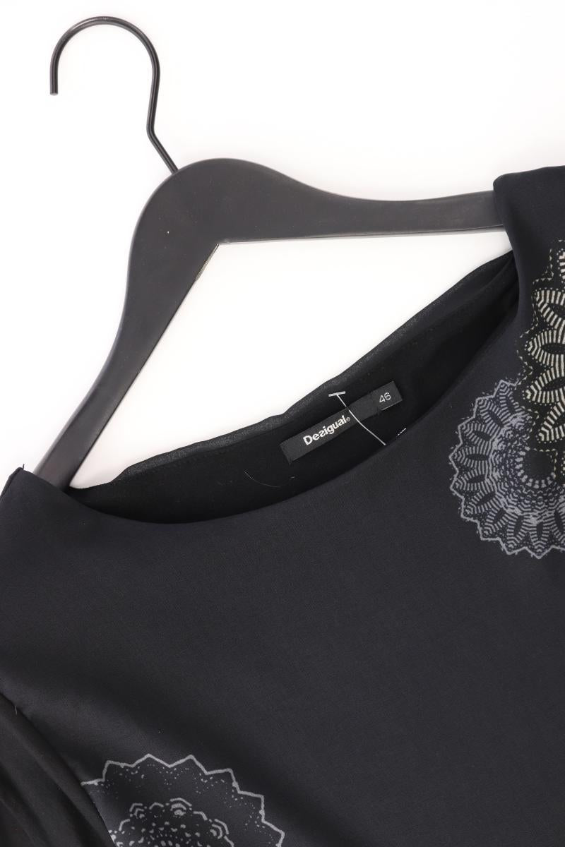 Desigual Abendkleid Gr. 46 Kurzarm schwarz aus Polyester