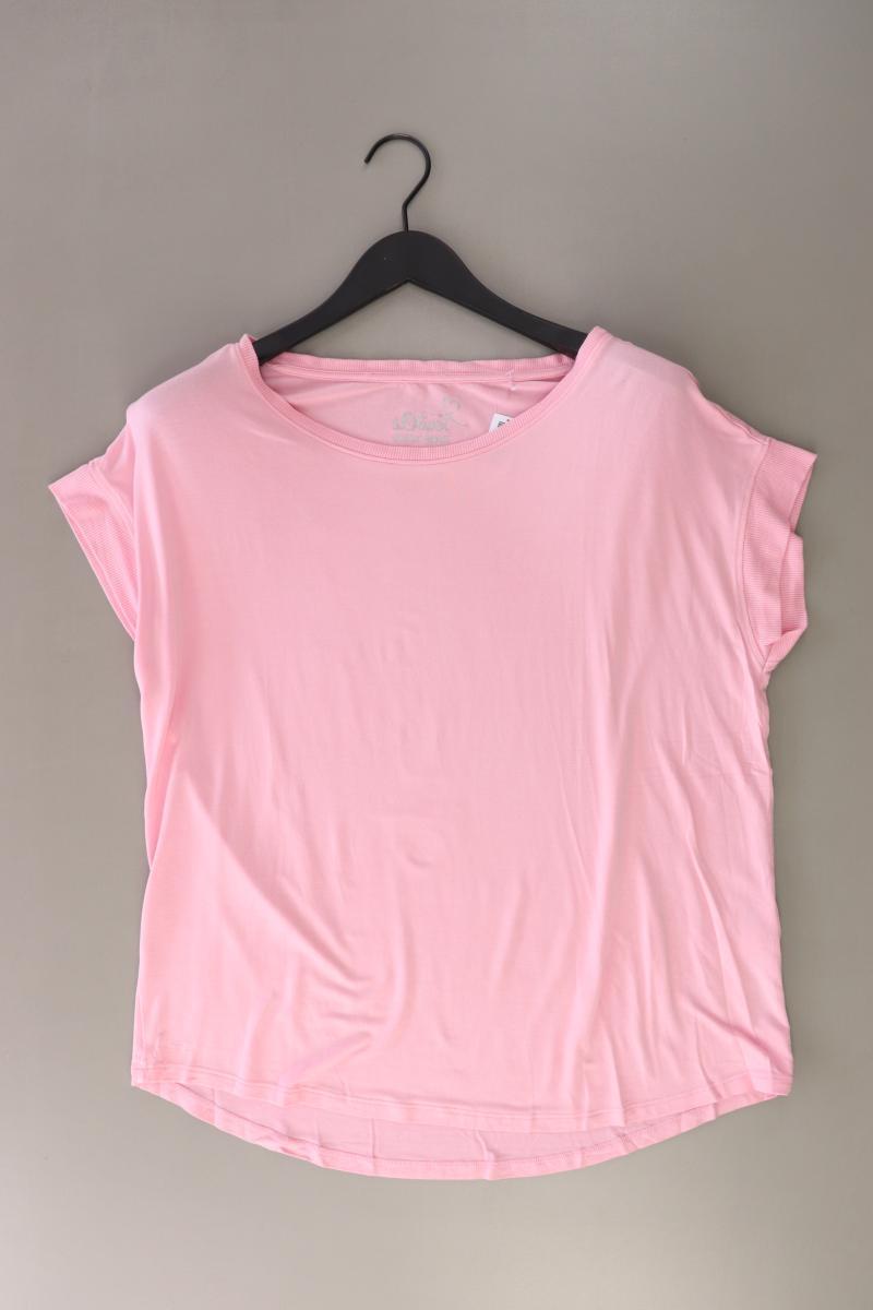 s.Oliver T-Shirt Gr. 44 Kurzarm rosa aus Viskose