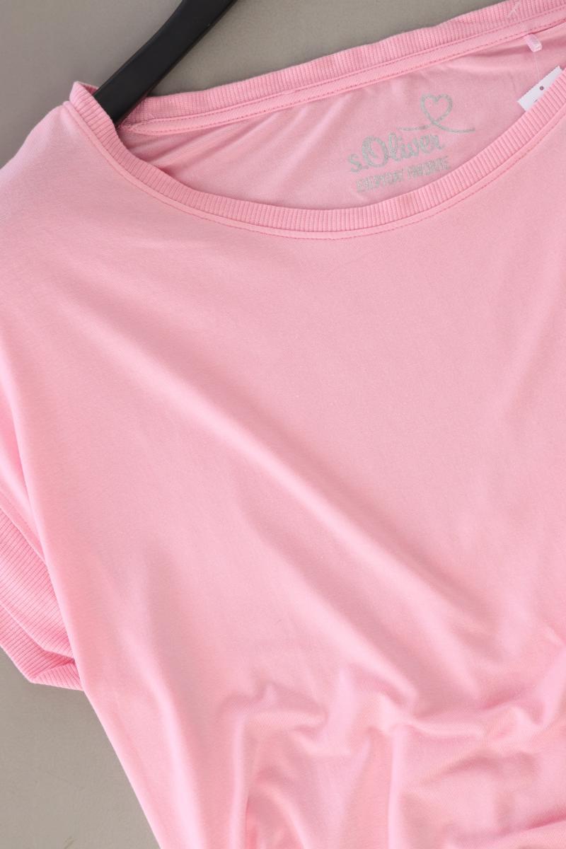 s.Oliver T-Shirt Gr. 44 Kurzarm rosa aus Viskose