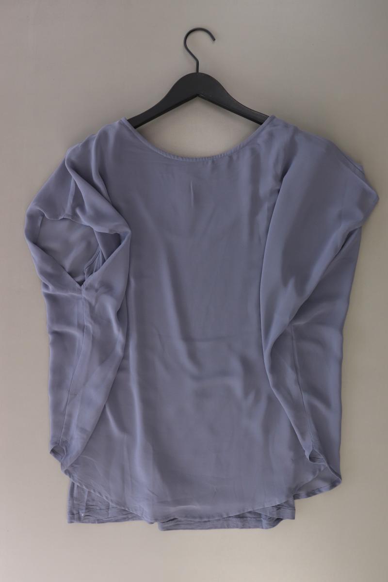 Tom Tailor Kurzarmbluse Gr. XL blau aus Viskose