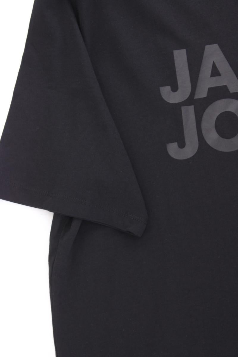 Jack & Jones Printshirt für Herren Gr. XL Kurzarm schwarz