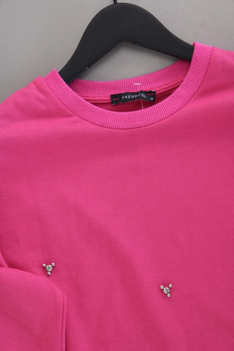 Trendyol Longpullover Gr. M pink aus Baumwolle