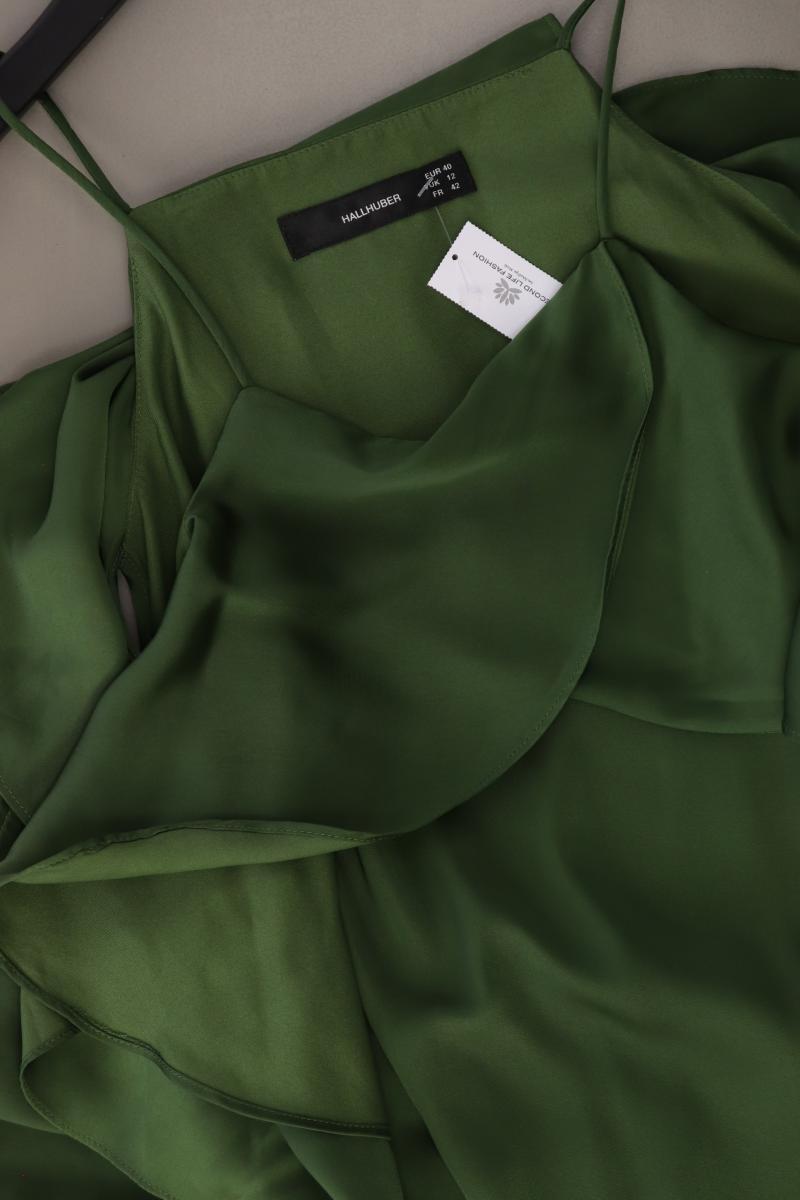 Hallhuber Trägerkleid Gr. 40 neuwertig grün aus Polyester