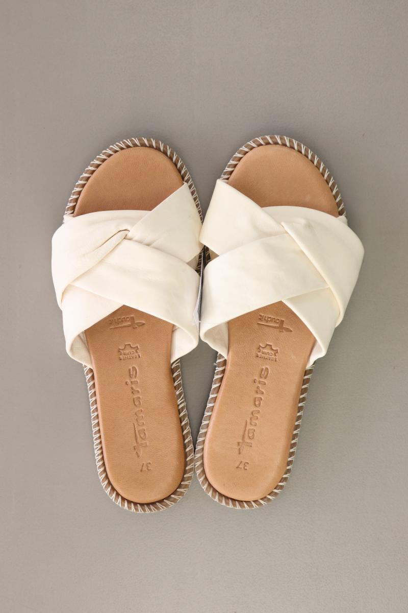 Tamaris Sandalen Gr. 37 creme aus Leder