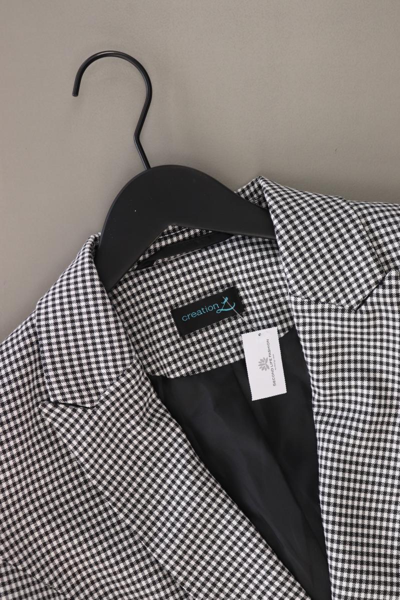 Création L. Blazer Gr. XL kariert grau aus Polyester