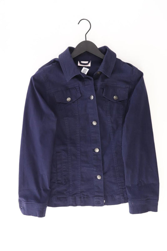 sheego Übergangsjacke Gr. 44 blau aus Baumwolle