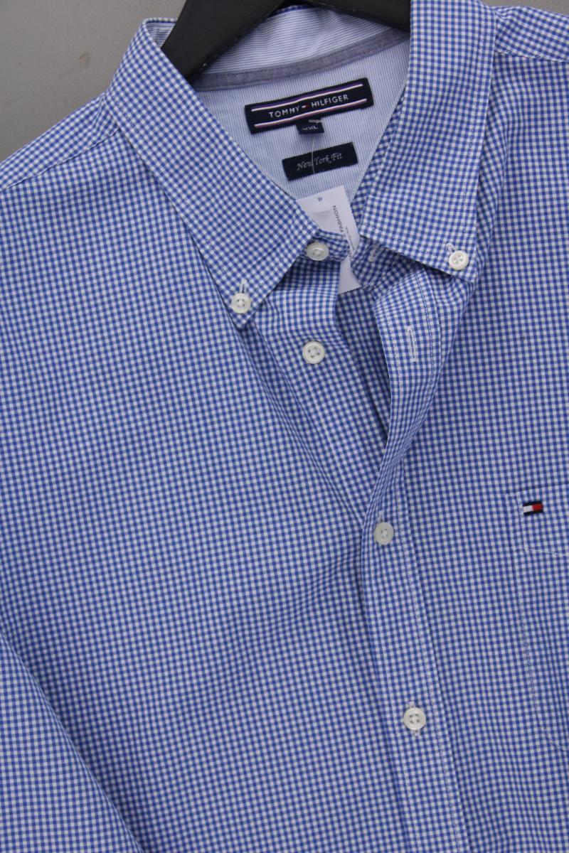 Tommy Hilfiger Langarmhemd New York Fit für Herren Gr. XXL kariert blau