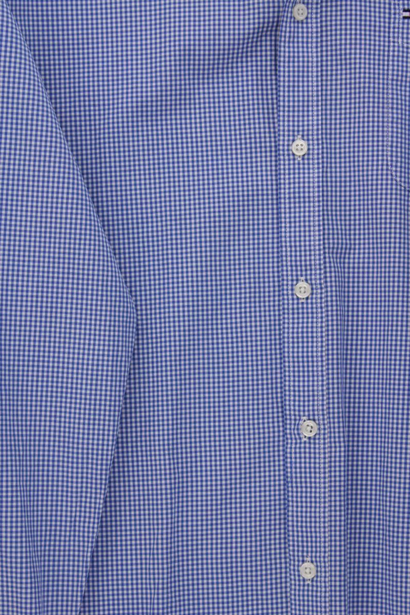 Tommy Hilfiger Langarmhemd New York Fit für Herren Gr. XXL kariert blau
