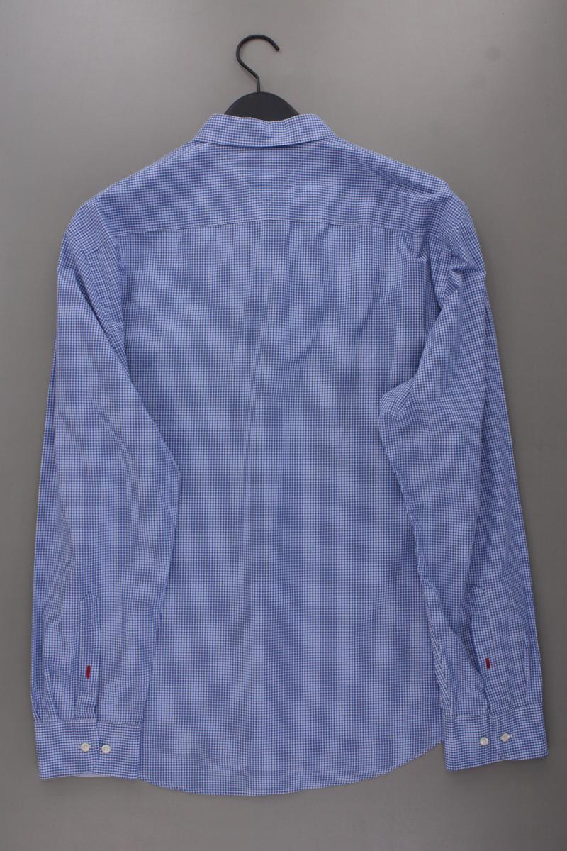 Tommy Hilfiger Langarmhemd New York Fit für Herren Gr. XXL kariert blau