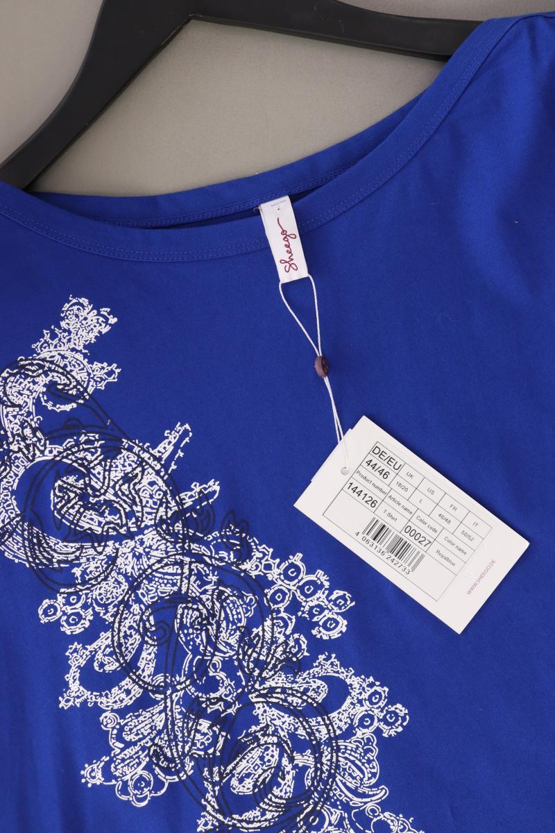 sheego T-Shirt Gr. 44/46 neu mit Etikett Neupreis: 37,99€! Kurzarm blau