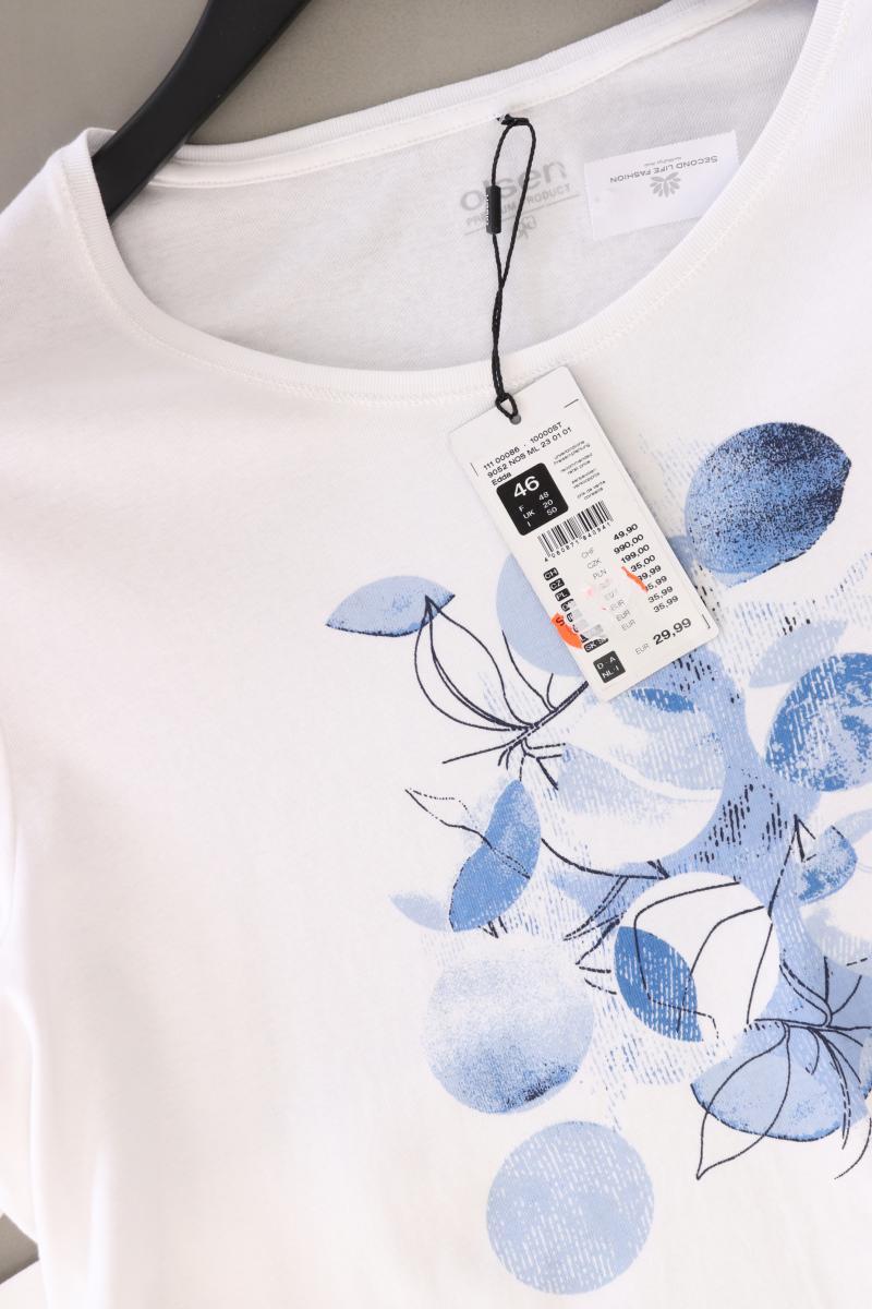 olsen Printshirt Gr. 46 neu mit Etikett Neupreis: 29,99€! Kurzarm weiß