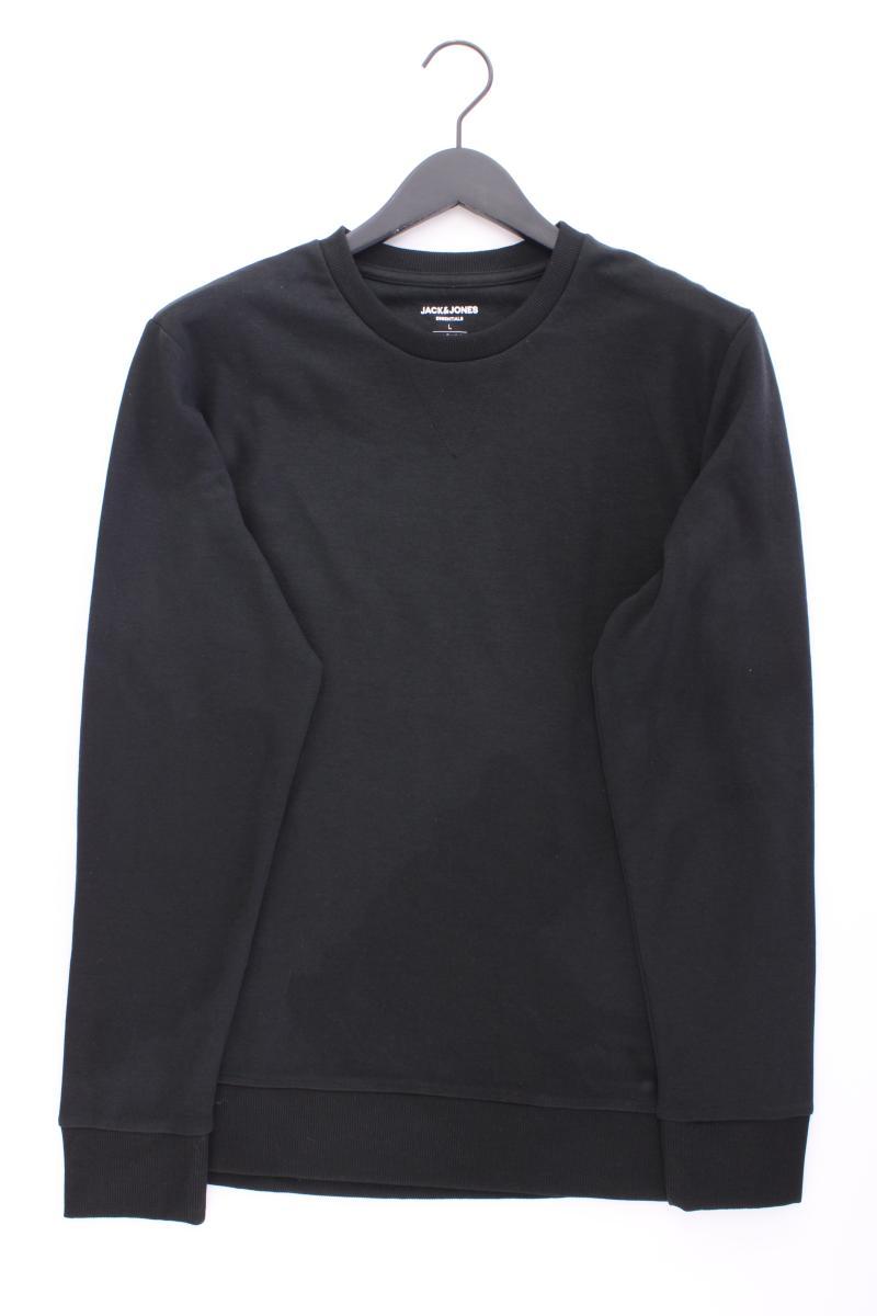 Jack & Jones Langarmpullover für Herren Gr. L schwarz aus Baumwolle