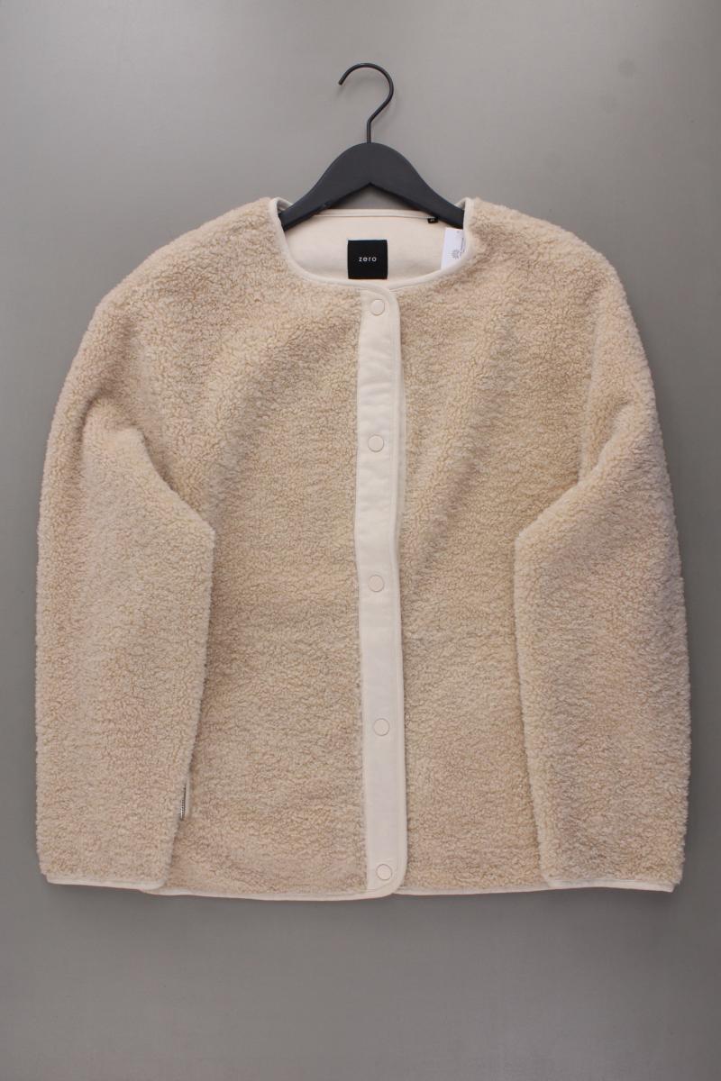 Zero Teddy Jacke Gr. 40 neuwertig creme aus Polyester