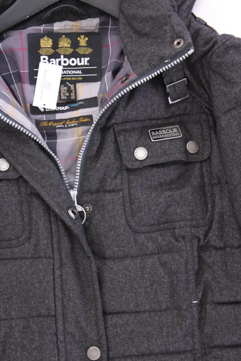 Barbour Wintermantel Gr. 38 grau aus Polyester