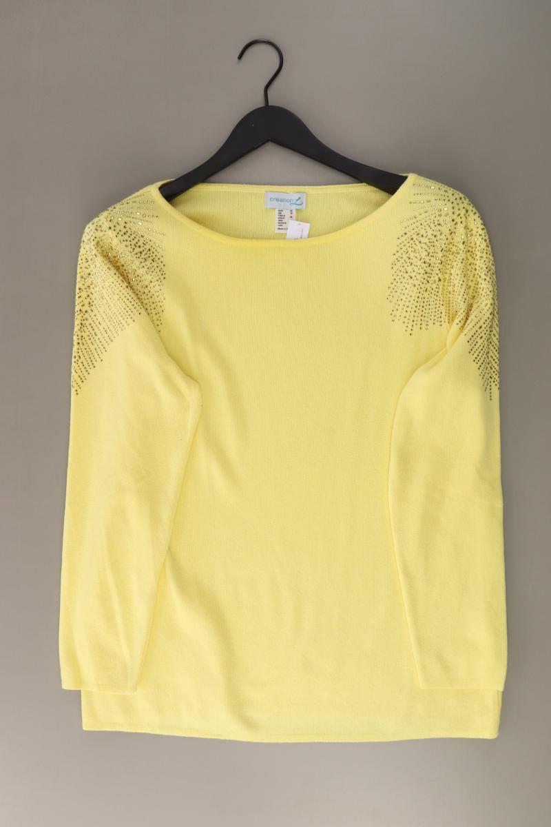 Colléction L. Pullover Gr. 44 gelb aus Viskose