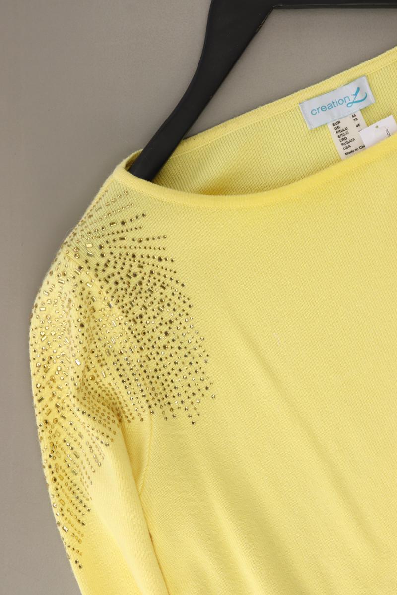 Colléction L. Pullover Gr. 44 gelb aus Viskose