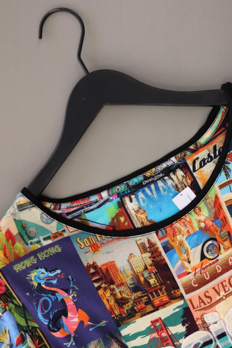 Desigual Printshirt Gr. XL Kurzarm mehrfarbig aus Baumwolle