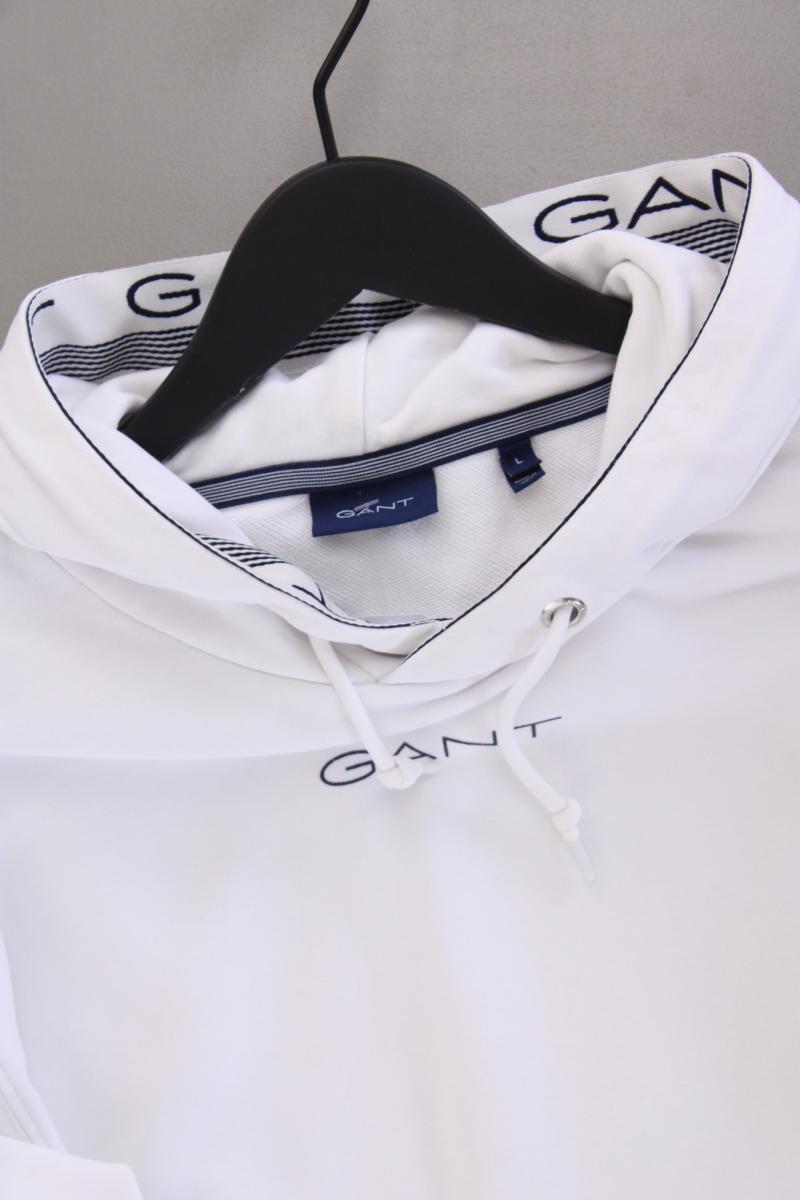 Gant Hoodie für Herren Gr. L weiß aus Baumwolle