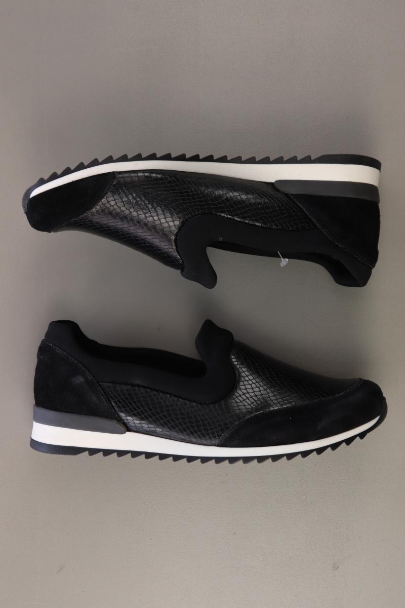 Waldläufer Sneaker Gr. 39 neuwertig Neupreis: 79,99€! schwarz aus Leder
