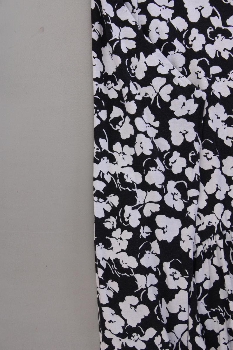 Asos Jerseykleid Gr. 44 mit Blumenmuster Langarm grau