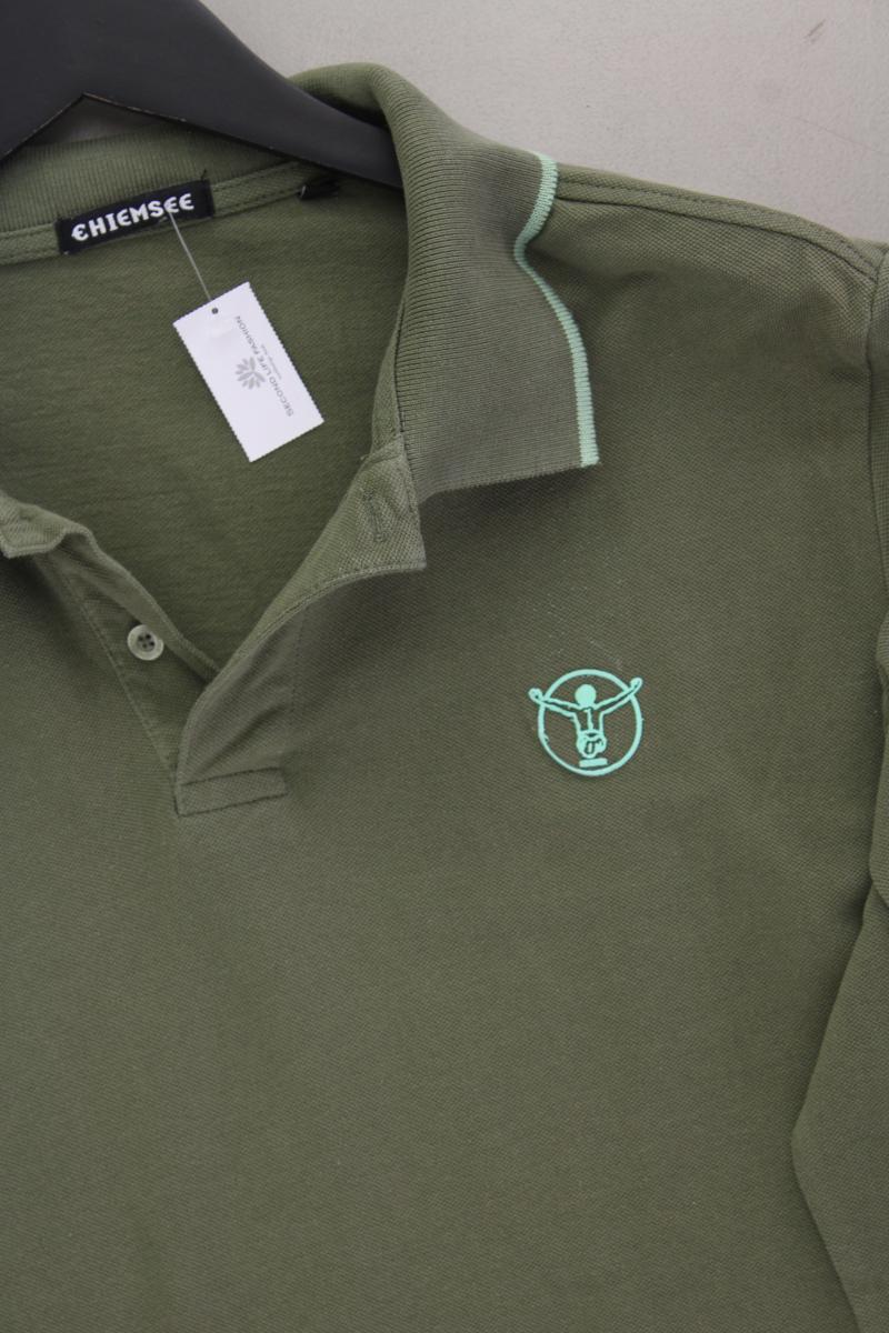 Chiemsee Poloshirt für Herren Gr. L Langarm olivgrün aus Baumwolle