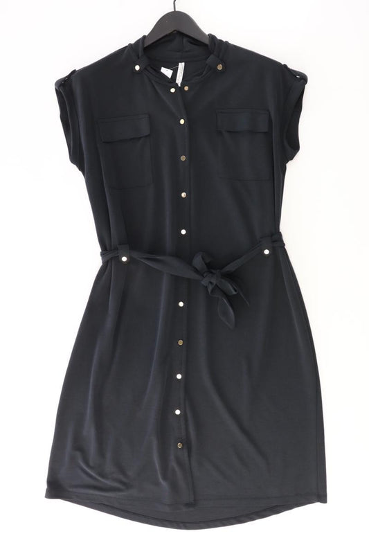 Summum Kurzarmkleid Gr. L neuwertig mit Gürtel schwarz aus Modal