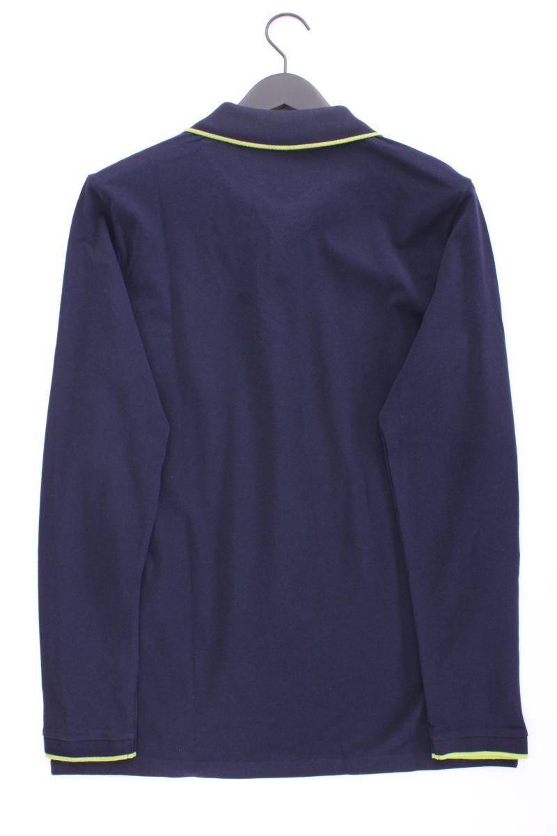 Chiemsee Poloshirt für Herren Gr. L neu mit Etikett Langarm blau aus Baumwolle