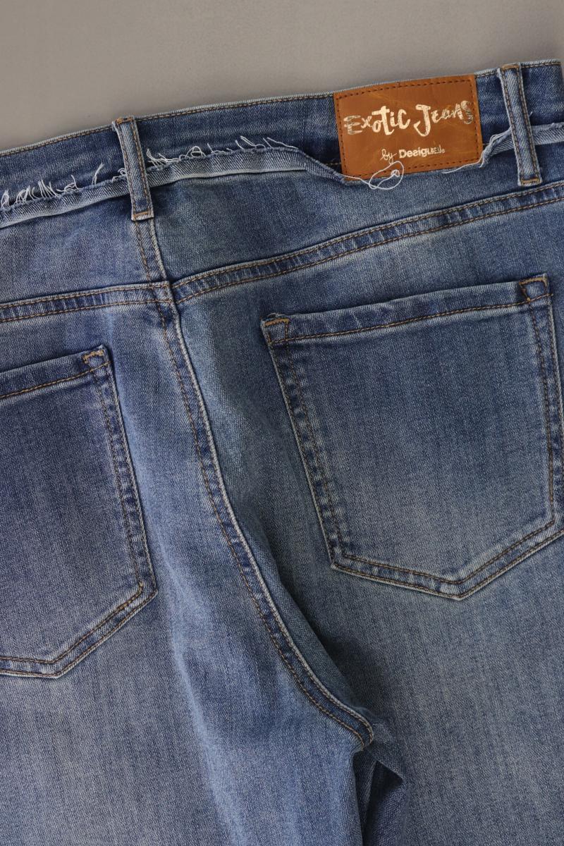Desigual Skinny Jeans Gr. W34 blau aus Baumwolle