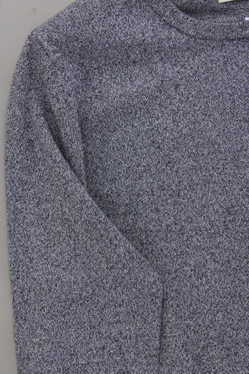 Jack & Jones Feinstrickpullover für Herren Gr. L neuwertig grau aus Baumwolle