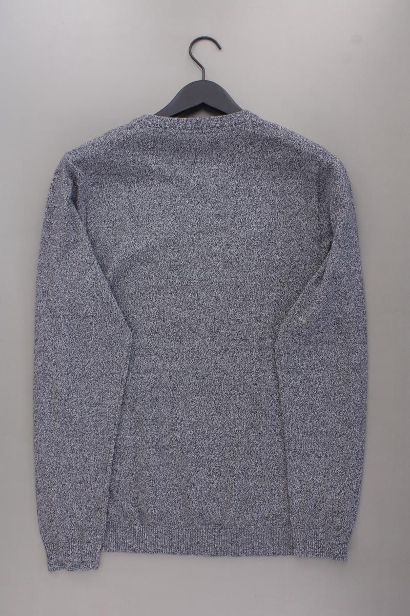 Jack & Jones Feinstrickpullover für Herren Gr. L neuwertig grau aus Baumwolle