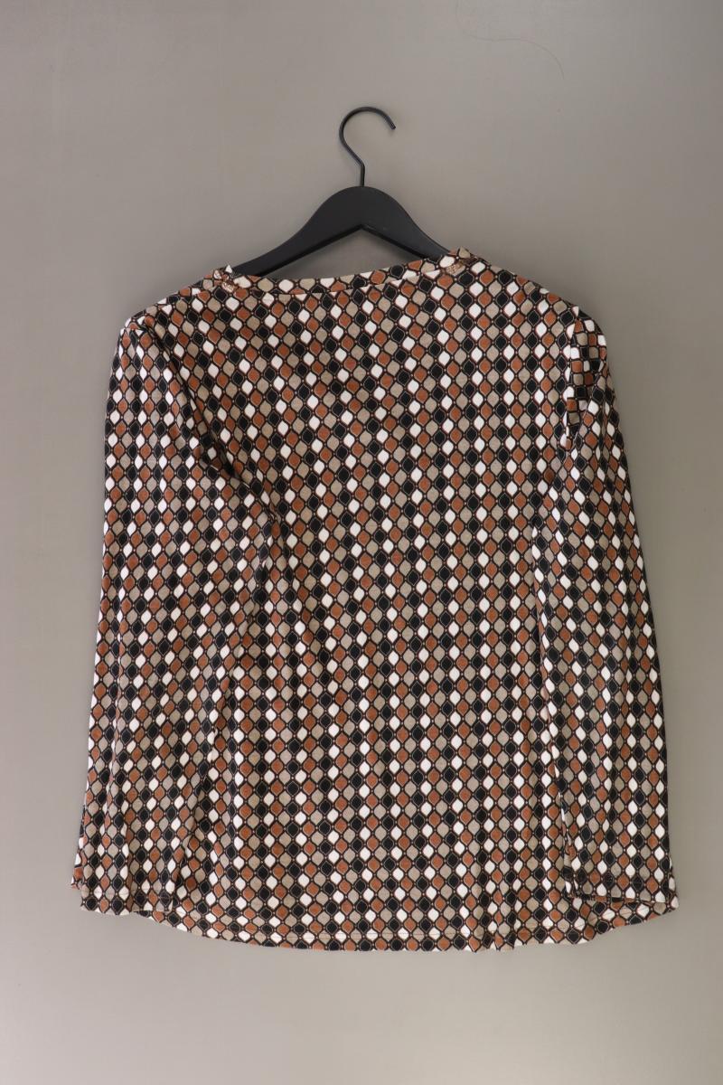 Steilmann Printshirt Gr. 48/50 Langarm braun aus Baumwolle