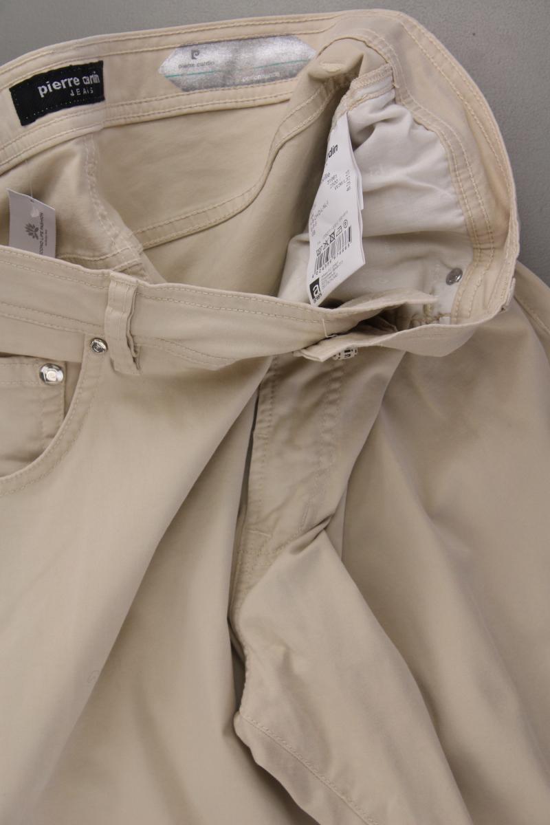 Pierre Cardin Five-Pocket-Hose für Herren Gr. Kurzgröße 25 creme aus Baumwolle