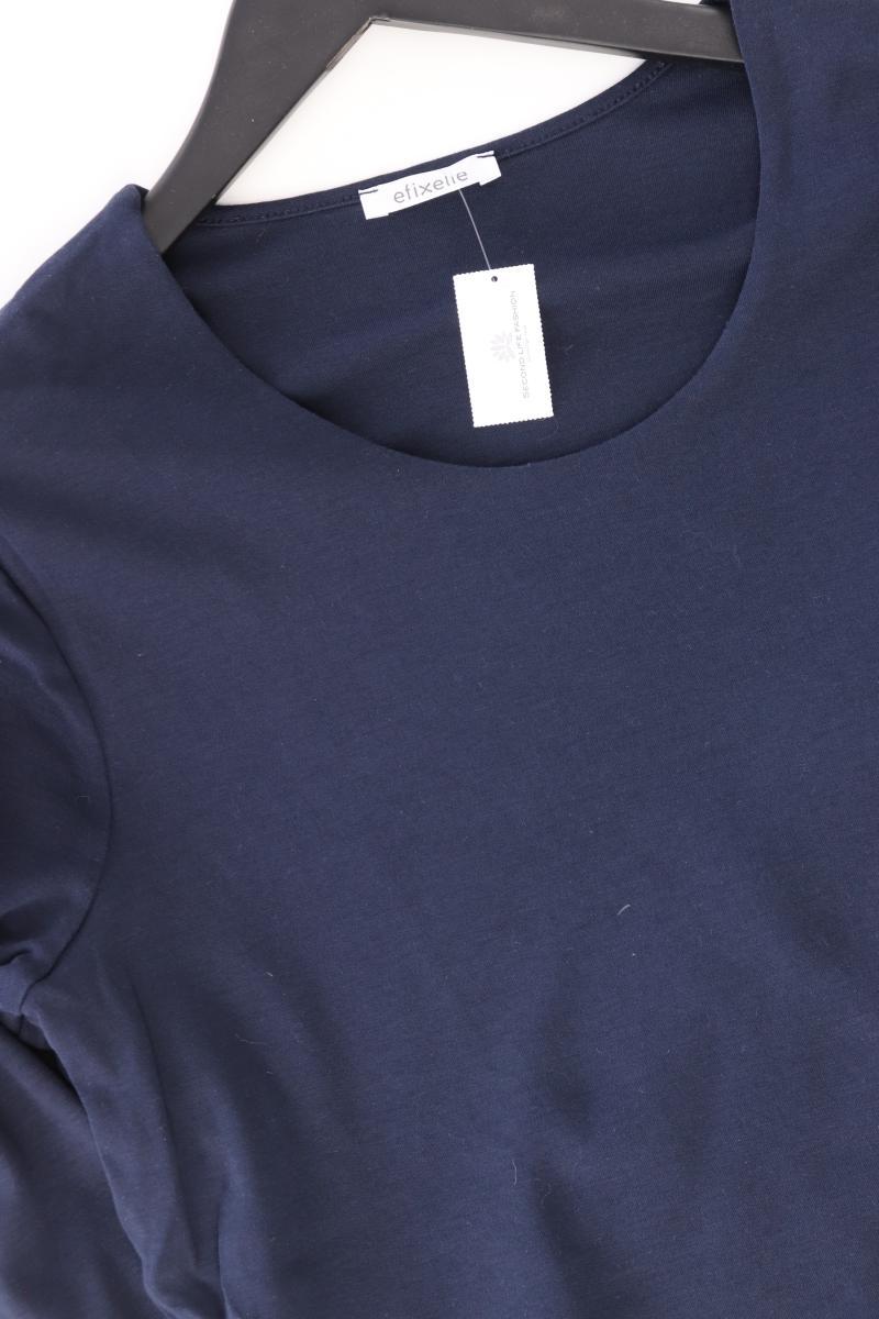 efixelle Regular Shirt Gr. 40 3/4 Ärmel blau aus Baumwolle