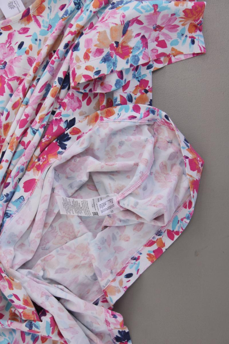 Rabe Printshirt Gr. 50 mit Blumenmuster Kurzarm mehrfarbig aus Baumwolle