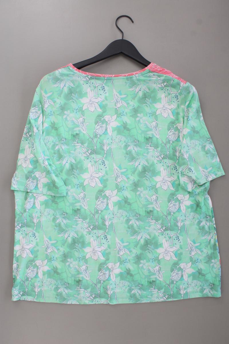 Rabe Printshirt Gr. 50 mit Blumenmuster Kurzarm mehrfarbig aus Viskose