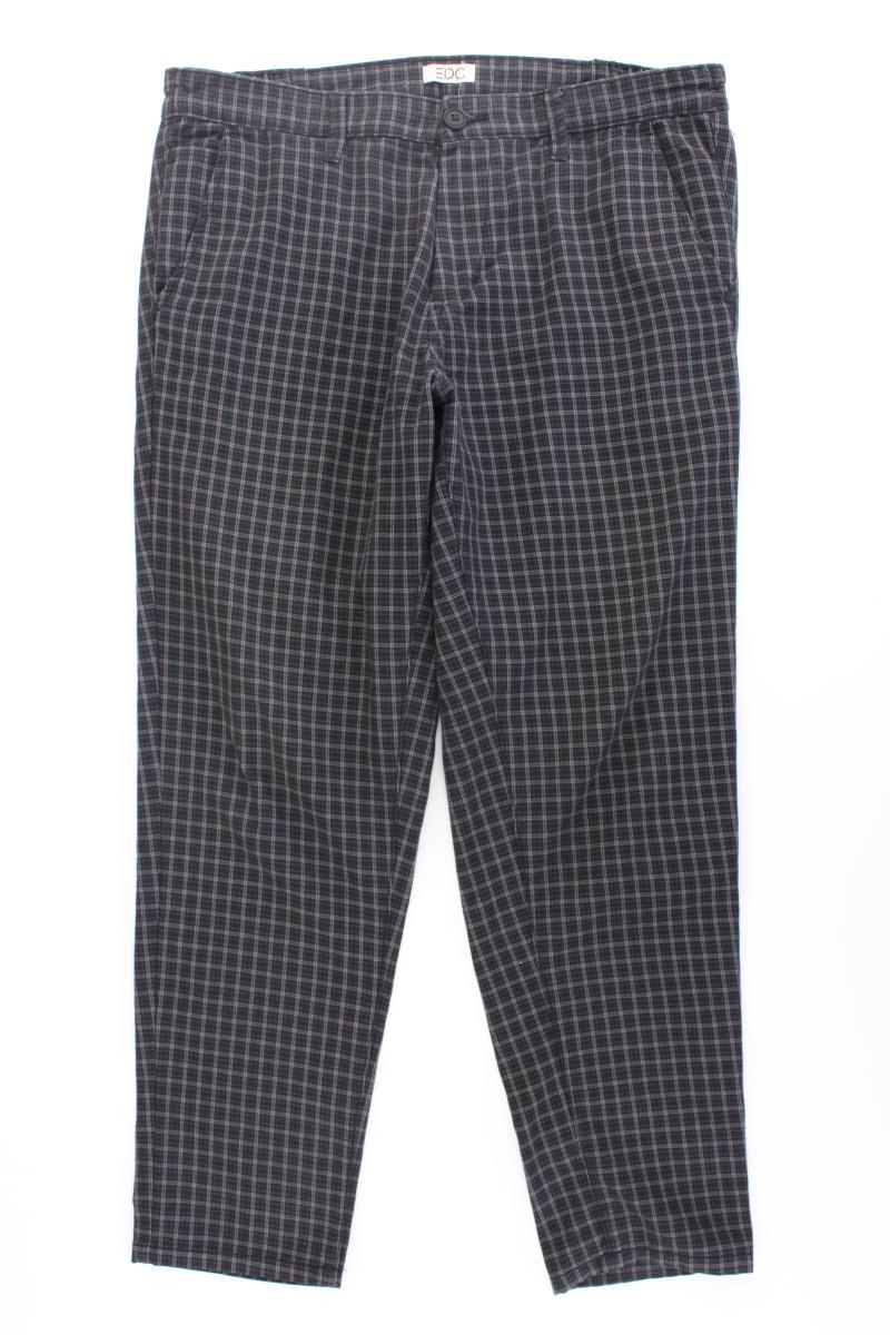 edc by Esprit Stoffhose für Herren Gr. W33/L32 kariert grau aus Polyester