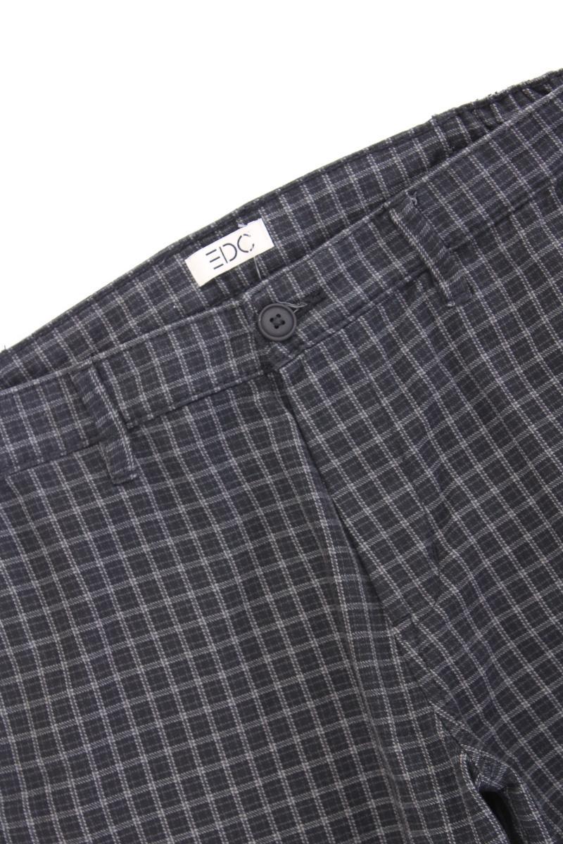 edc by Esprit Stoffhose für Herren Gr. W33/L32 kariert grau aus Polyester
